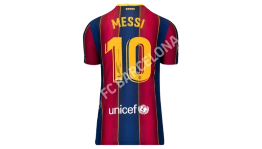 Lionel Messi Back Signed Barcelona 2020-21 Authentic Home Shirt