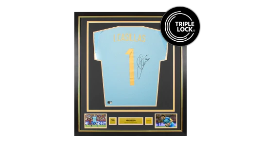Iker Casillas Official World Cup Back Signed & Framed Spain 2024-25 Home Shirt