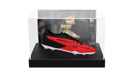 Rodri Official Ballon d'Or Signed Nike Football Boot In Photo Acrylic Case: Option 1
