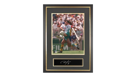 Hristo Stoichkov Official 1994 World Cup Signed Plaque and Photo Frame