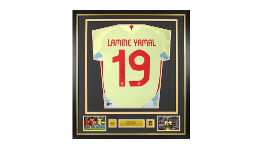 Lamine Yamal Official 2026 World Cup Back Signed & Framed Spain Authentic 2024-25 Away Shirt