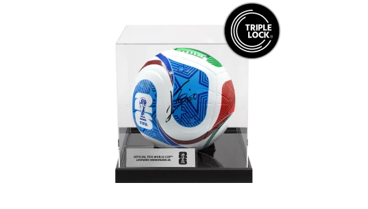Lionel Messi Official 2026 World Cup Signed World Cup Football In Acrylic Case