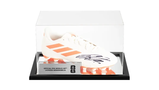 Declan Rice Official 2026 FIFA World Cup Signed Copa Football Boot In Acrylic Case