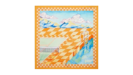 Surreal Pool Scarf - Multicolor