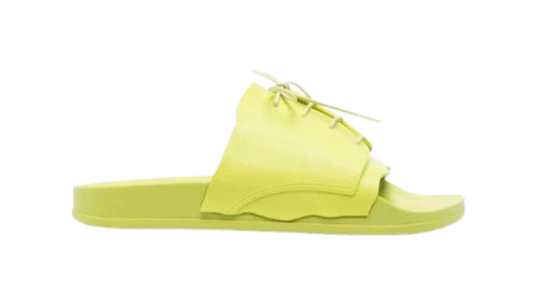 Lace-Up Pool Slides - Green