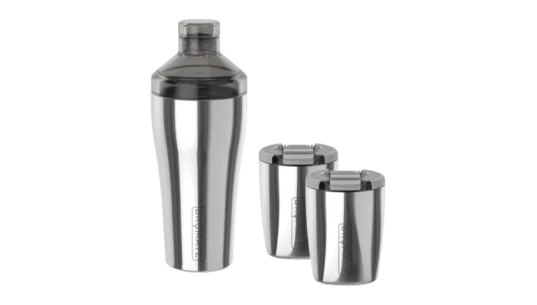 Cocktail Shaker + Rocks Bundle