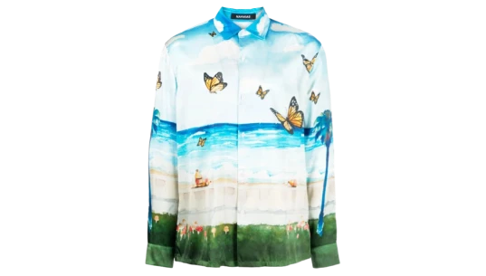 Butterfly Beach Shirt - Multicolor