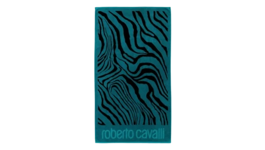 Zebra-Print 2000 Beach Towel - Turquoise Blue