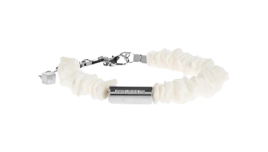 Shell Chain Bracelet - Silver-Tone/White
