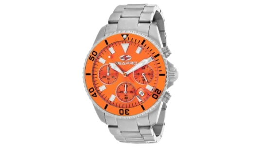 Scuba 200 43mm Watch - Orange Dial