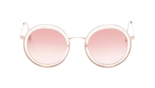 Round-Frame Sunglasses - Pink