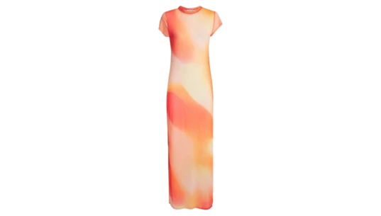 Mesh Sunset Fia Maxi Dress - Golden Hour Sunset