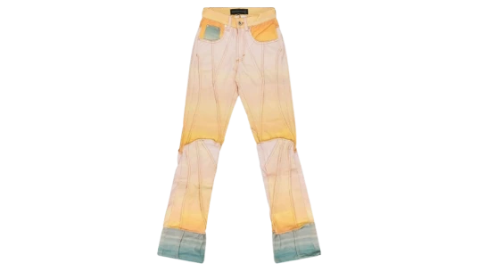 Sunset Panelled Jeans - Multicolor