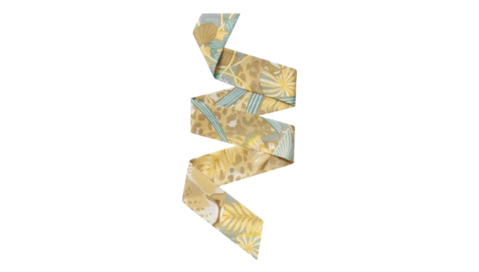 Silk Panthère In The Jungle Twilly - Green/Yellow