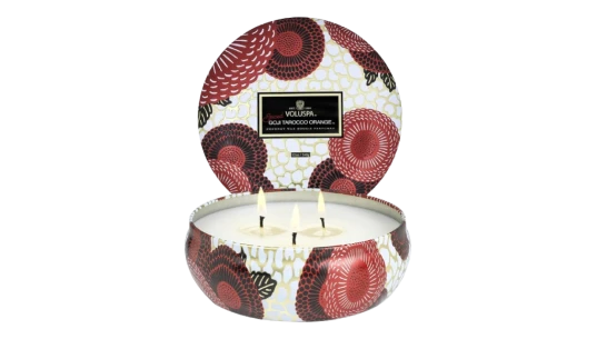 Spiced Goji Tarot Orange Holiday Fragrance 3 Wick Tin Candle 340g