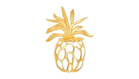 Openwork Pineapple Ring - Gold