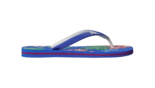 Floral-Print Logo-Strap Flip Flops