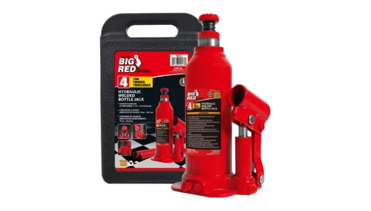 T90413 Big Red Hydraulic Bottle Jack with Carrying Case 4 Ton
