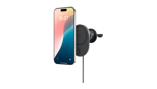 Magnetic Wireless Charging Car Vent Mount (MagSafe Compatible) - Black