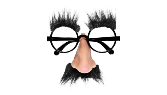 Classic Groucho Glasses with Fake Nose, Fuzzy Eyebrows & Mustache