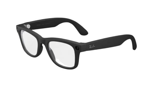 Wayfarer AI Glasses (Gen.2) - Matte Black Frame/Clear Lens