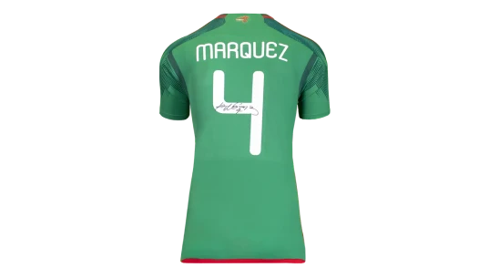 Rafael Marquez Back Signed Modern Mexico Shirt - Grade A