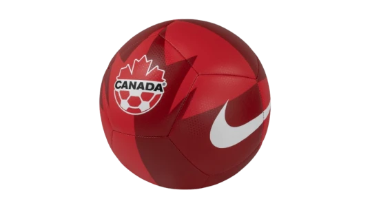 Canada Soccer Pitch Soccer Ball - Red/White