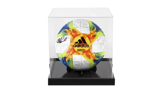 Megan Rapinoe Signed Adidas Conext19 2019 World Cup Football In Acrylic Case