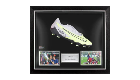 Rafael Marquez Signed Silver Phantom GX Academy Boot In Bubble Frame: Option 1