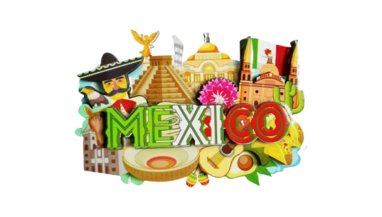 Mexico 3D Landmark Refrigerator Magnet