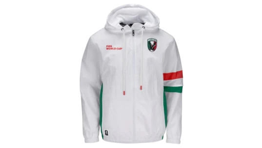 World Cup 2026 Mexico Packable Windbreaker - White/Green