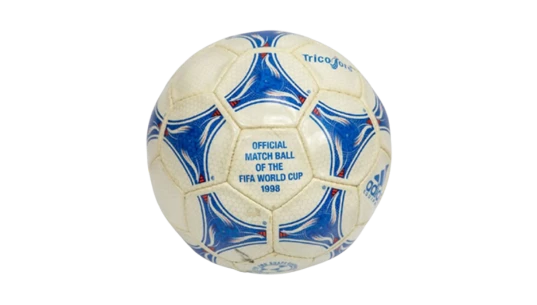 World Cup 1998 Official Match Ball - White/Blue