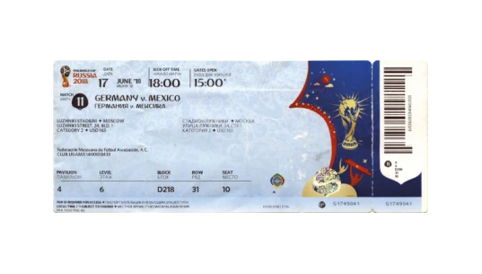 World Cup 2018 Ticket Germany v Mexico