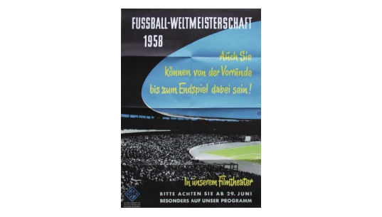 World Cup 1958 German Movie Poster
