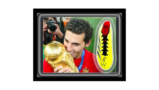 Signed Alvaro Arbeloa Boot Framed Dome World Cup Winner 2010