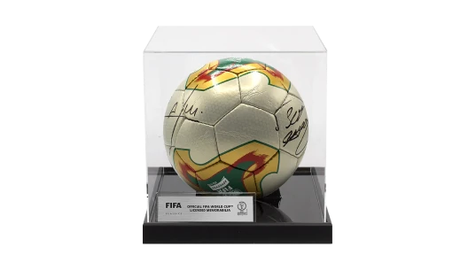 Cafu & Roberto Carlos Official 2002 World Cup Dual Signed Adidas Fevernova Football