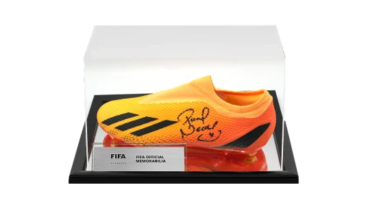 Pavel Nedved Official World Cup Signed Boot In Acrylic Case
