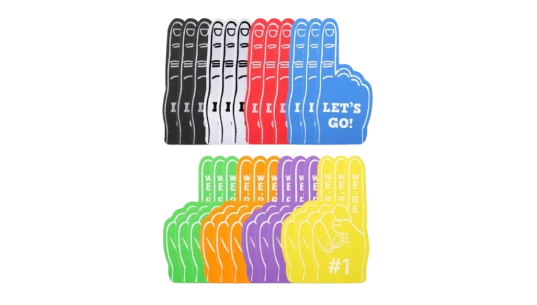 Mini Foam Fingers 24 Pcs - Multicolor