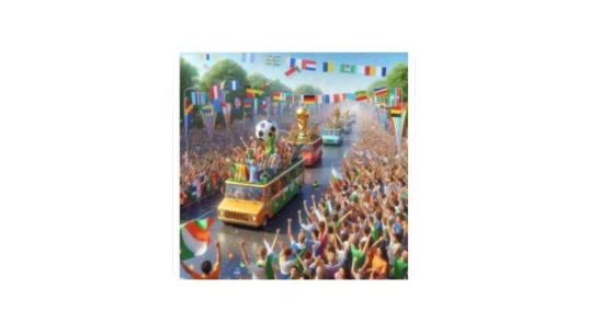 World Soccer Championship Parade Sticker