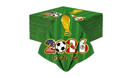 FIFA World Cup 2026 Napkins 80 Pack - Multicolor
