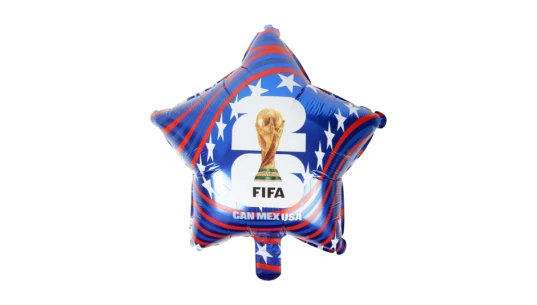 FIFA 2026 Star Foil Balloon Canada, Mexico, USA - Multicolor