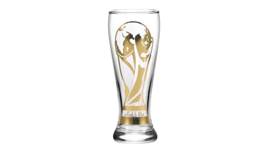 World Cup 2026 Trophy Decal Pilsner Glass