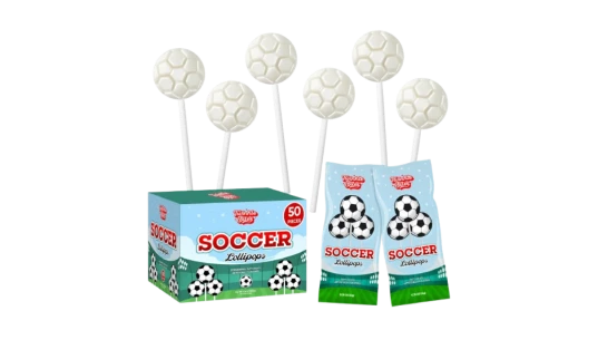 Soccer Lollipops 50 Pack
