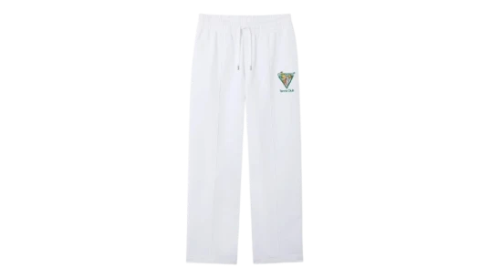 White Tennis Club Icon Pyramid Abduction Embroidered Sweatpants