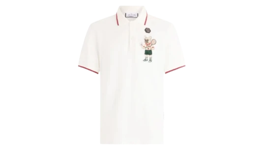 Tennis Patch Polo Shirt - White