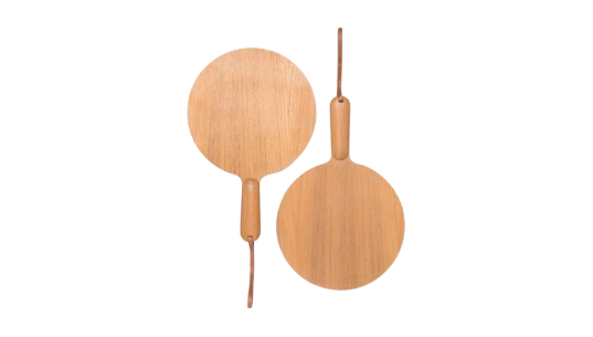 Wooden Table Tennis Paddles - Caramel-Brown
