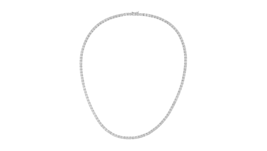 15.00ct Lab Diamond Tennis Necklace in 9K White Gold F/VS