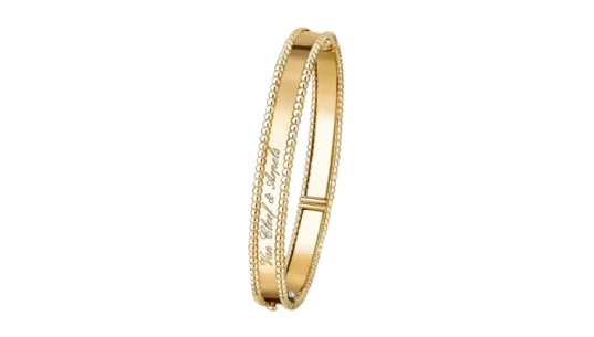 Perlée Signature Bracelet, Medium Model - 18KT Yellow Gold