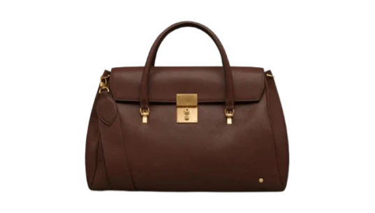 Bolton Weekender Bag in Soft Calf Leather Holdall - Brown