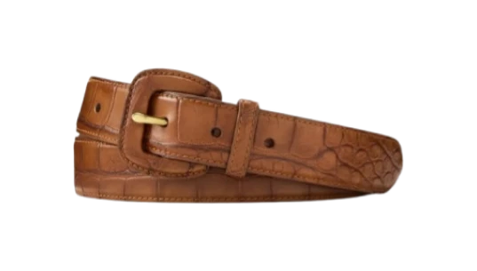 Purple Label Alligator-Skin Belt - Brown